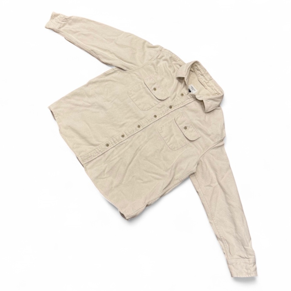 American Eagle Outfitters - 100% Cotton - Off-White Button-up Shirt (Men’s L)